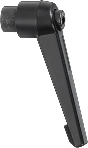 Miniatura 8 de uxcell Perillas ajustables M5, mango de rosca hembra, botón de trinquete de liberación rápida, perno giratorio para maquinaria de torno, color negro