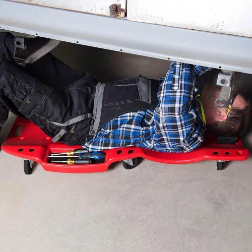 Miniatura 7 de AFF XL Mechanic's Creeper - Creeper Ergonómico de 47" de Longitud con Reposacabezas Acolchado y Bandejas Magnéticas para Herramientas - Super