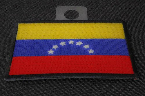 Miniatura 5 de Parche de bandera de Venezuela - 3x2 pulgadas. Parche bordado para planchar (P5170)