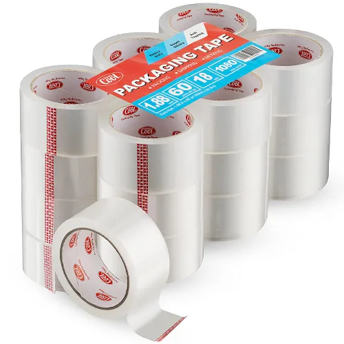 Simply Cool Cinta de embalaje de 18 rollos, cinta transparente resistente para envío y embalaje para cajas, mudanza, correo y almacenamiento,