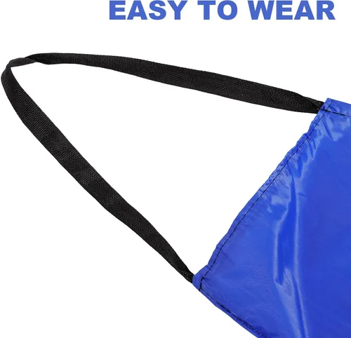 Miniatura 9 de DOITOOL Waterproof Dishwashing Apron with Sleeve Large Blue Oil-resistant Kitchen Cleaning Apron for Home and Professional Use