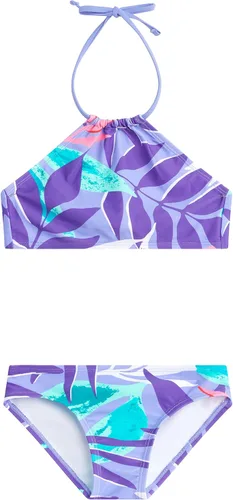 Miniatura 21 de Kanu Surf Mahina bikini halter de 2 piezas para niñas, traje de baño para playa mahina azul