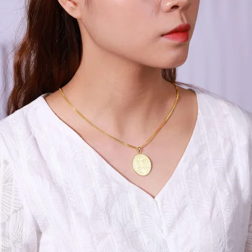Miniatura 5 de WIOY Collar de medalla de San Benito de plata de ley 925, regalo de joyería católica de San Benito para hombres y mujeres