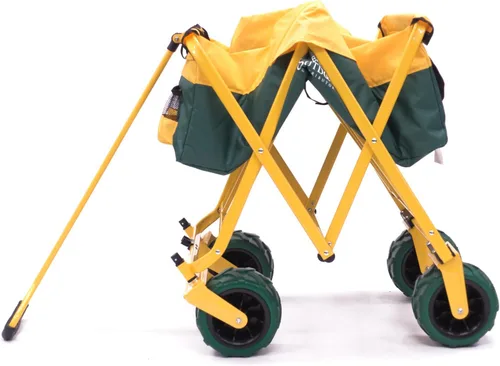 Miniatura 3 de Cochecito plegable creativo para exteriores, carrito utilitario para niños, carrito plegable todo terreno con soporte para botella de agua, ideal
