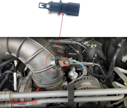 Miniatura 4 de Sensor de temperatura del aire de admisión, sensor de entrada de temperatura del aire compatible con Jeep Liberty Compass Grand Cherokee Patriot