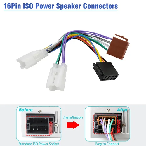 Miniatura 5 de Arnés de cableado ISO Compatible con Toyota Subaru Lexus Scion Adaptador Conector Enchufe de Cable de Radio Estéreo de Coche
