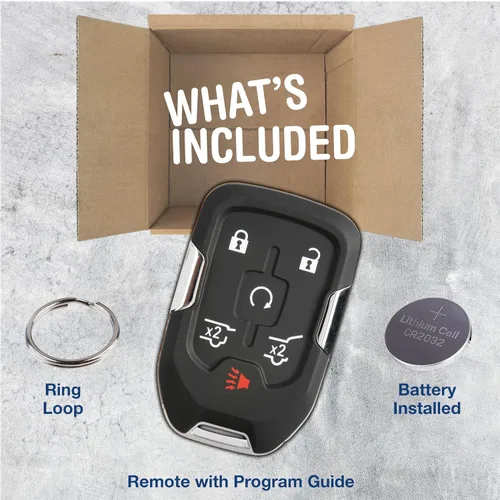 Miniatura 3 de KeylessOption Llavero inteligente de arranque remoto de entrada sin llave con llave para Chevy Tahoe Suburban 15-19, GMC Yukon XL HYQ1AA 15-20