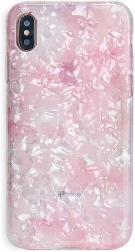 Miniatura 9 de VELVET CAVIAR Funda brillante iridiscente para iPhone Xs Max, funda protectora estética para mujer (cuarzo ópalo azul)