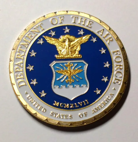 Miniatura 2 de Oficina de Investigaciones Especiales de la Fuerza Aérea OSI Agente Especial # 1416 Moneda de desafío de honor militar