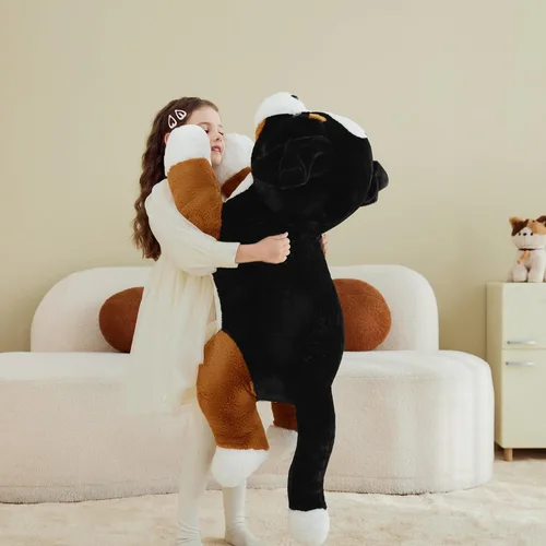 Miniatura 5 de IKASA - Perro de montaña bernese gigante de peluche, juguetes suaves grandes y jumbo, peluche esponjoso grande de 30" de tamaño enorme y lindo
