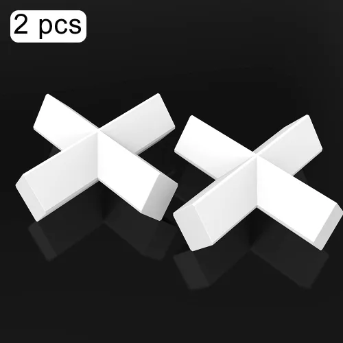 Miniatura 4 de StonyLab Paquete de 2 barras agitadoras magnéticas con forma de cruz, mezclador de agitación blanco recubierto de PTFE de 1.575 x 0.394 in
