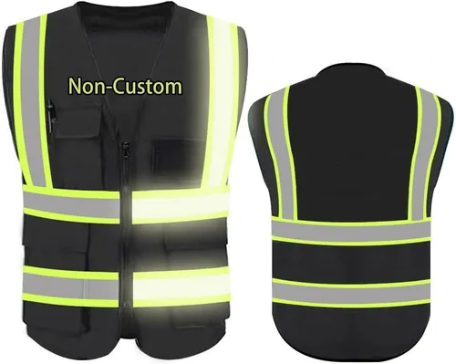 Miniatura 26 de Chaleco de Seguridad de Alta Visibilidad con Alta Reflectividad, Ropa de Trabajo de Seguridad Personalizada con Logotipo, Tiras Reflectantes