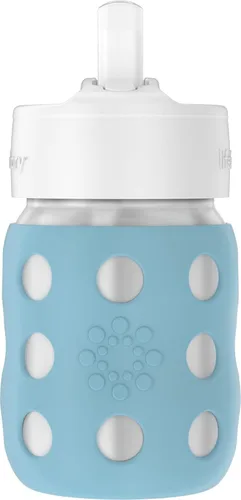 Miniatura 16 de Lifefactory Biberón de cuello ancho aislado al vacío de acero inoxidable de 8 onzas con pezón para sorber, melón, LS2251WCA4 Cantaloupe