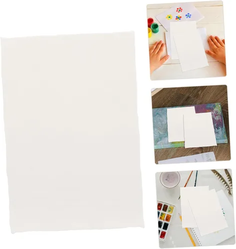 Miniatura 9 de Gogogmee 20 Sheets Handmade Cotton Watercolor Paper Deckled Edge Textured Art Paper for Painting Crafts Wedding Invitations Durable Medium Rough