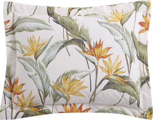 Miniatura 4 de Tommy Bahama - Juego de funda de edredón tamaño King, ropa de cama de algodón con fundas a juego y cierre de botón, juego de ropa de cama súper