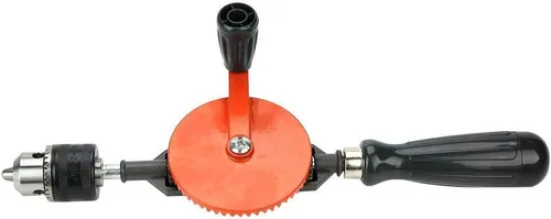 Miniatura 9 de Hilitand Mini taladro de mano portátil de 1/4 pulgadas, 3/8 pulgadas, piñones dobles, manual, sin electricidad, ligero, madera, plástico, PVC
