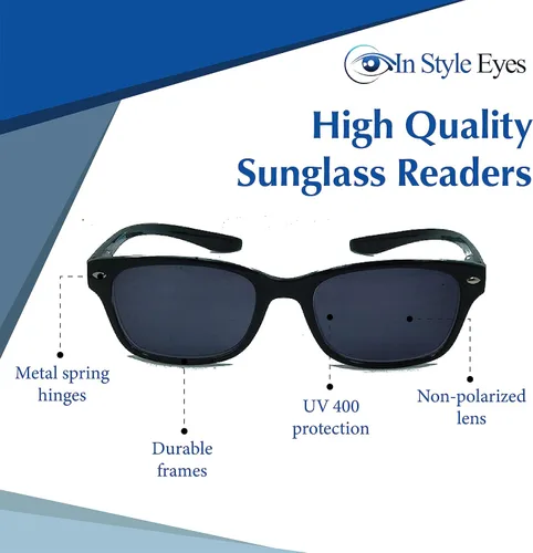 Miniatura 3 de Rubber Neckin - Gafas de sol de lectura clásicas para colgar en el cuello, montura completa, marco de acetato ligero, no polarizadas