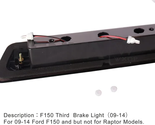 Miniatura 4 de 3ª luz de freno negra ahumada, compatible con Ford F150 2009-2014 (no para modelos Raptor)