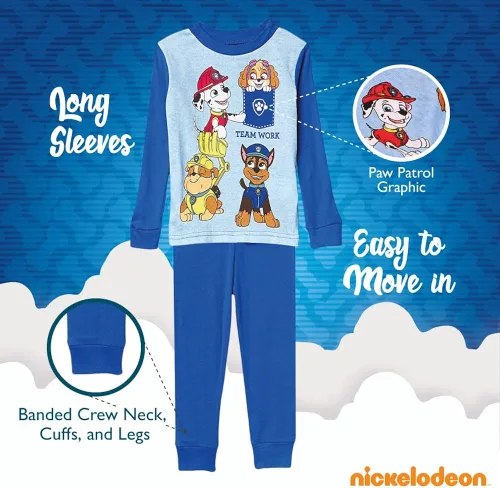 Miniatura 4 de Nickelodeon Pijama de algodón de ajuste cómodo para niño de la Patrulla Canina