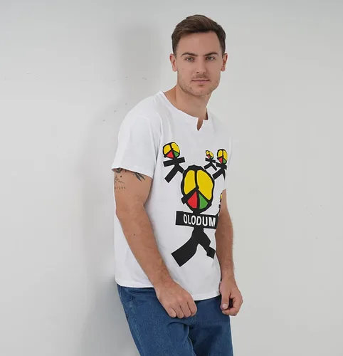Miniatura 3 de Mens Boys Perfect Cosplay OLODUM Beat It Piano Peace Anti War T- Shirts