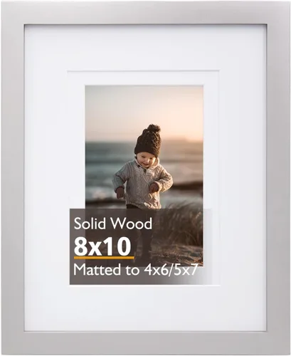 Miniatura 220 de KINLINK 3.5x5 Picture Frame, Ash Black Solid Wood Frame with Plexiglass for Table Top and Wall Mounting, Photo Frame for Horizontal or Vertical