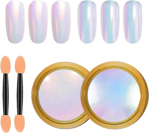 Miniatura 8 de 12 botellas de uñas con purpurina de azúcar en polvo holográfico brillante de azúcar para uñas, decoración de uñas, manualidades