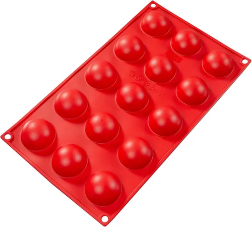 Miniatura 14 de Fat Daddio's SMF-021 - Utensilios de silicona para hornear de 8 cavidades Baba (3.1 oz)