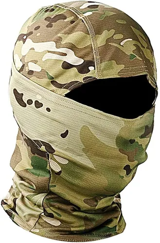 Máscara facial de camuflaje militar, bandana, pasamontañas, capucha para hombres y mujeres, entrenamiento táctico, ciclismo, esquí, resistente al