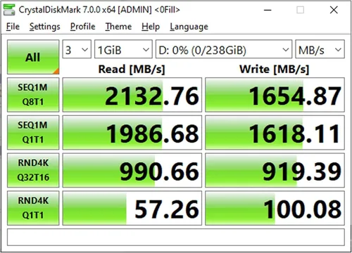 Miniatura 5 de Timetec Pinnacle 256GB SSD NVMe PCIe Gen3x4 8Gb/s M.2 2280 3D NAND de alto rendimiento SLC caché velocidad de lectura/escritura hasta 2,000/1,600