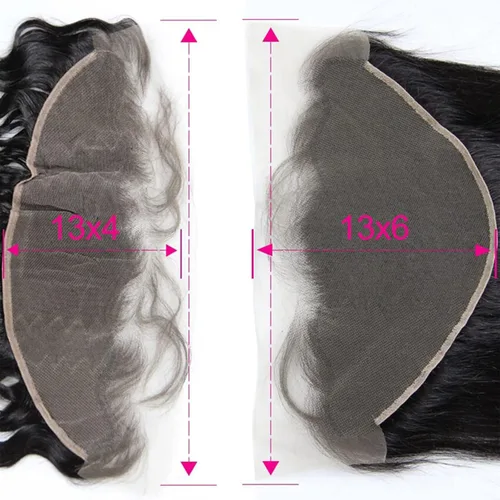 Miniatura 6 de Lemoda - Extensiones de cabello con cuerpo ondulado frontal 13x4, de encaje transparente HD, cierre frontal de encaje de cabello humano brasileño