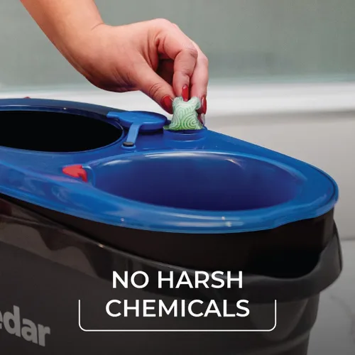 Miniatura 3 de O-Cedar RinseClean Mopa giratoria de microfibra y sistema de limpieza de suelos con cubo con Citrus Pac (Paquete de variedad)