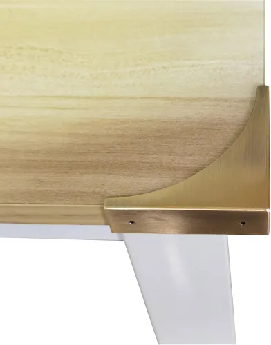 Miniatura 5 de Protector de esquina de metal, 4 piezas, soportes decorativos de esquina para muebles, cajas de madera, escritorios, marco de madera, protectores