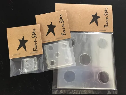 Miniatura 5 de Barn Star Juego de plantillas de dados para pintar, 3 tamaños, juego de dados de patio, pinta tus propios dados - Juego de dados gigantes de madera