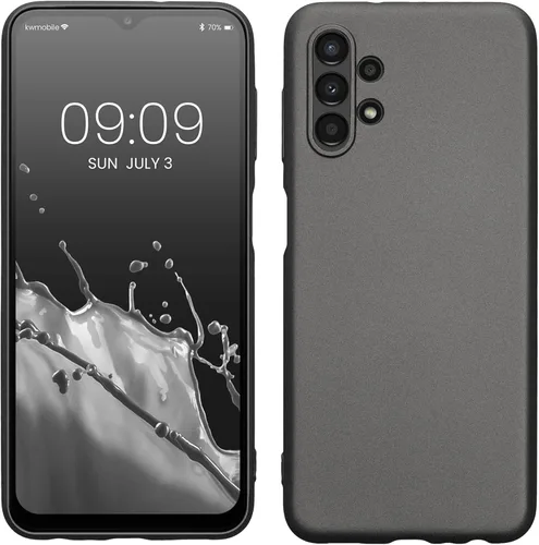 Miniatura 118 de kwmobile Funda compatible con Samsung Galaxy A23 4G / 5G - Funda de silicona TPU metálica suave y delgada - Rojo oscuro metálico
