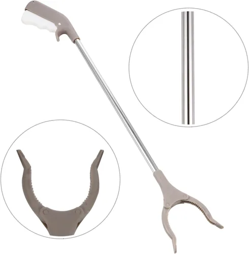 Miniatura 3 de Baluue Abrazadera de basura, pinza de basura larga, accesorios sanitarios, herramienta de alcance, 1 ud