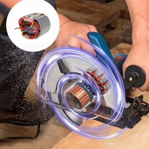 Miniatura 5 de Utoolmart Motor eléctrico Estator Bobina de cobre completa 185 Sierra circular eléctrica Estator Accesorios de herramientas eléctricas 185 Estator