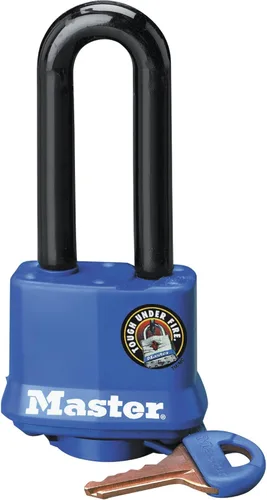 Master Lock 312DLH Candado de Acero Laminado con Mecanismo de Cilindro de Pines, Azul Azul marino