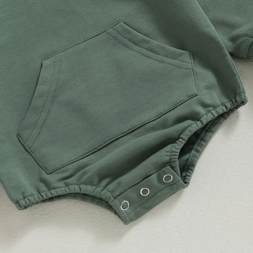 Miniatura 5 de Sudadera unisex para bebé niño y niña, mameluco de burbujas de manga larga con bolsillo, suéter cálido, ropa de otoño e invierno