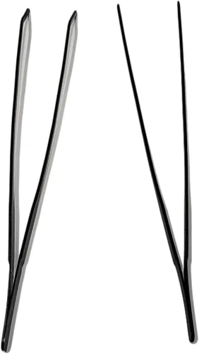 Miniatura 4 de 2 pinzas largas de acero inoxidable para reptiles de 10.5 pulgadas, pinzas de alimentación, lagartos serpiente, gecko y tarántula, terrarios