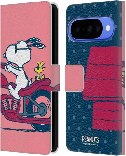Miniatura 55 de Head Case Designs Officially Licensed Peanuts Snoopy & Woodstock 2 Halfs and Laughs Leather Wallet Case Compatible with Google Pixel 8 Snoopy