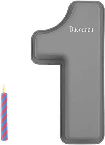 Miniatura 8 de Ducodocu Moldes de silicona para tartas 3D de gran número, moldes novedosos para tartas, moldes para hornear bricolaje para cumpleaños, boda