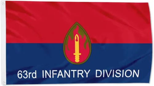 Miniatura 10 de Fyon Bandera militar de la 34ª división de infantería del ejército de 3 x 5 pies con 2 ojales de latón