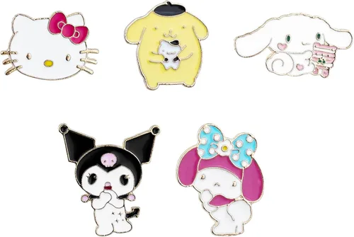 Lindos pines de estilo gato de gatito con diseño de caricaturas, pines de solapa esmaltados para mochilas, Acero inoxidable, multicolorfantasía