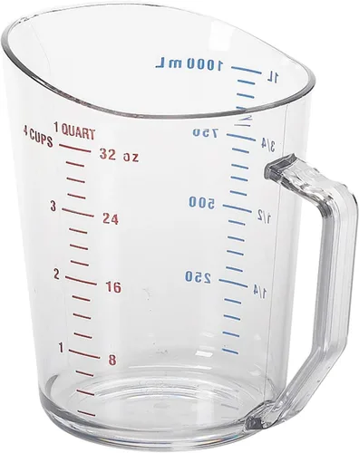 Cambro Taza medida transparente de 1 cuarto de galón (100MCCW135)