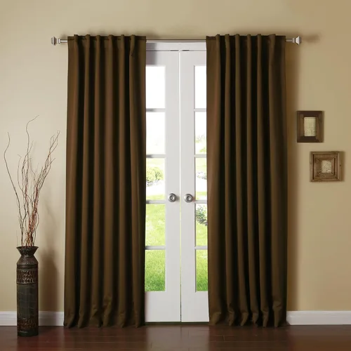 Miniatura 10 de Best Home Fashion Cortinas opacas con aislamiento térmico, pestaña trasera, bolsillo para barra, color gris, 52 pulgadas de ancho x 126 pulgadas