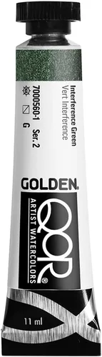 Miniatura 95 de GOLDEN QoR Acuarelas para artistas, Azul cobalto y teja, tubo de 11 ml, pintura profesional de acuarela, semiopaca Verde azulado cobalto