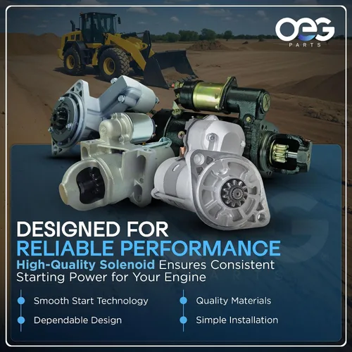 Miniatura 4 de OEG Parts Nuevo arrancador compatible con retroexcavadora Caterpillar 1985-1996 416 426 428 436 438 3T8832, 6T8832, 0001369002, 0001369006, 3T8832