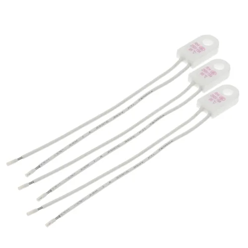 5PCS RH/Tf 95 115 125 130 135 150 180 230Degrees Celsius 15A 250V Temperature Fuse Thermal Links Over Temperature Protector(115C 15A)