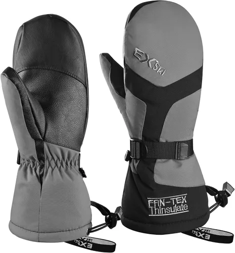 Guantes de esquí impermeables para hombres y mujeres, cálidos guantes de nieve Thinsulate de invierno 3M para clima frío, snowboard, motos de nieve