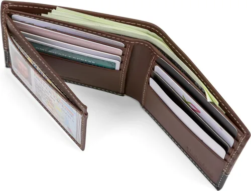 Miniatura 28 de Timberland Men's Leather Passcase Bifold Wallet Hybrid